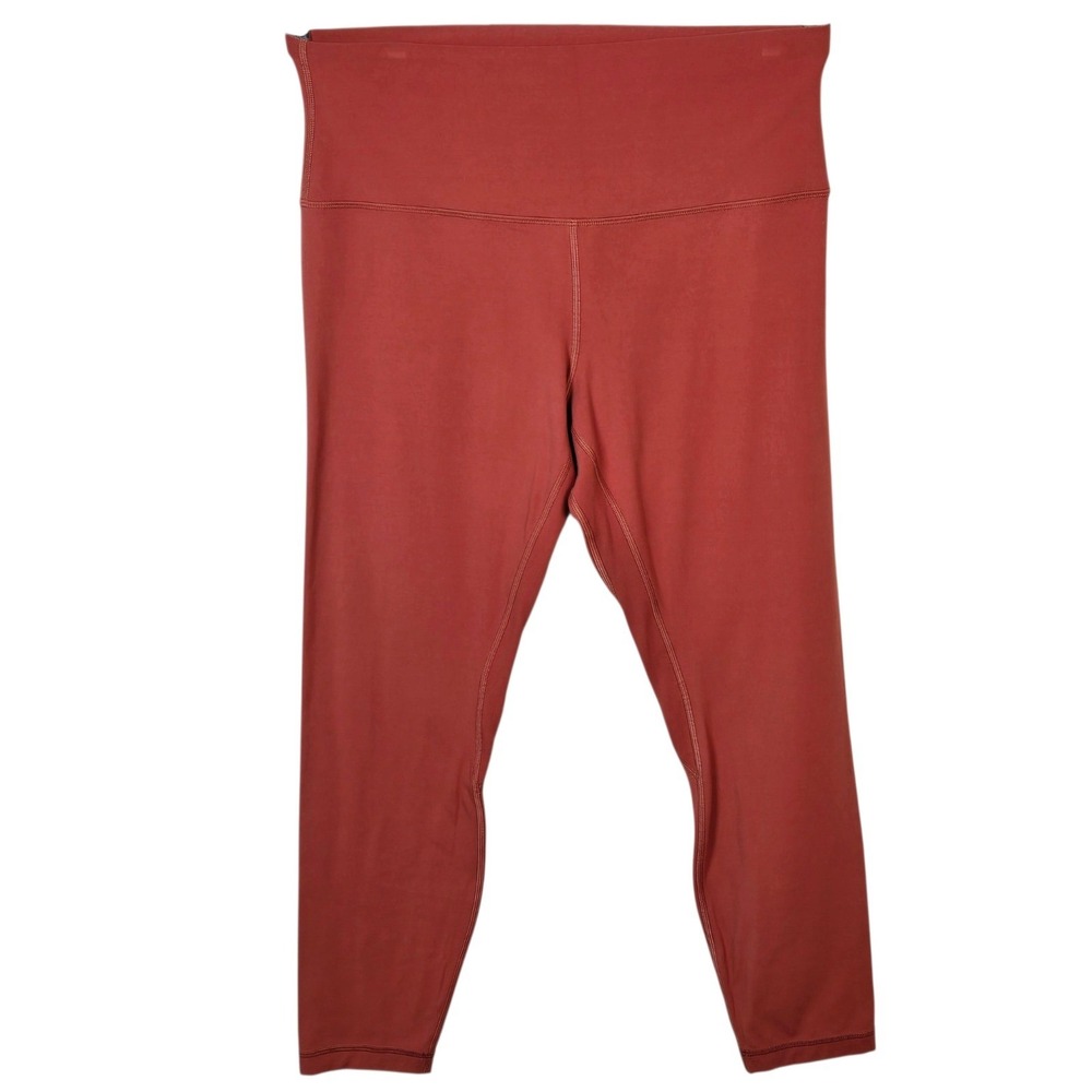 Lululemon Align High Rise Pant 25 Terracotta‎ Red Yoga Leggings Womens Size 10